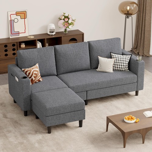Upholstered sectional sofa - sofa, and