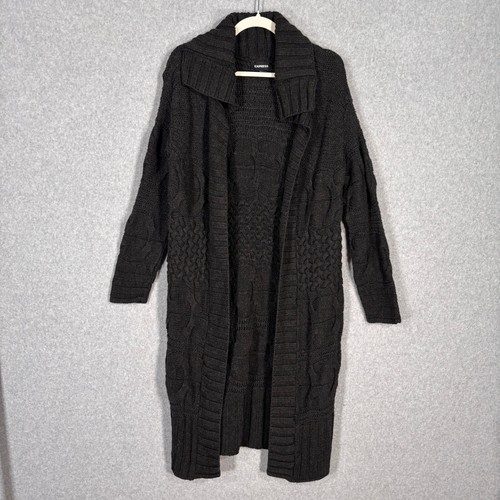 Express cable knit duster - express,